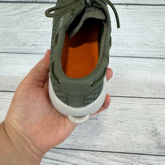 Soft Science Women's Green Weave Light Walker Lace Up Shoes Size 6 - Picture 5 of 11